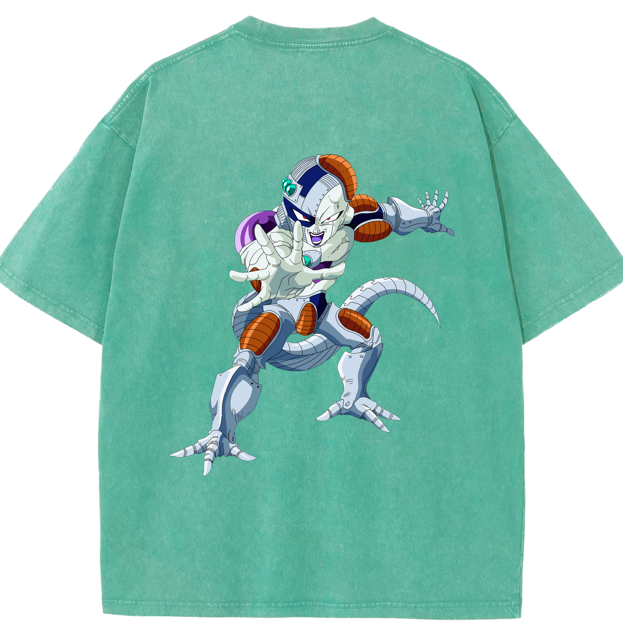（画像用） ドラゴンボール フリーザ DRAGON BALL Frieza 綿100% ヴィンテージ風 半袖Tシャツ（背面プリント）